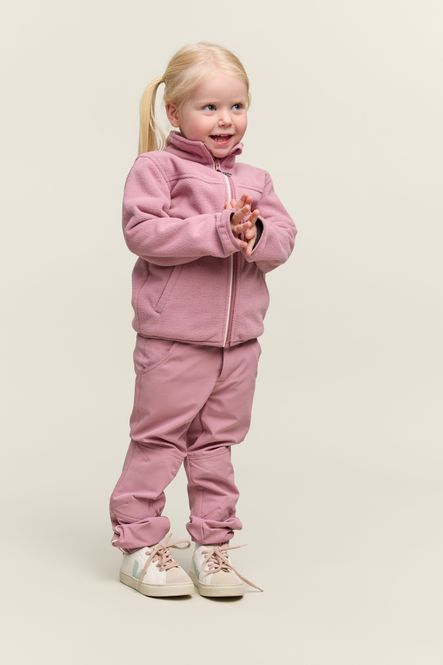 Hovedbilde Clover Vindfleece Jakke - Dus Rosa