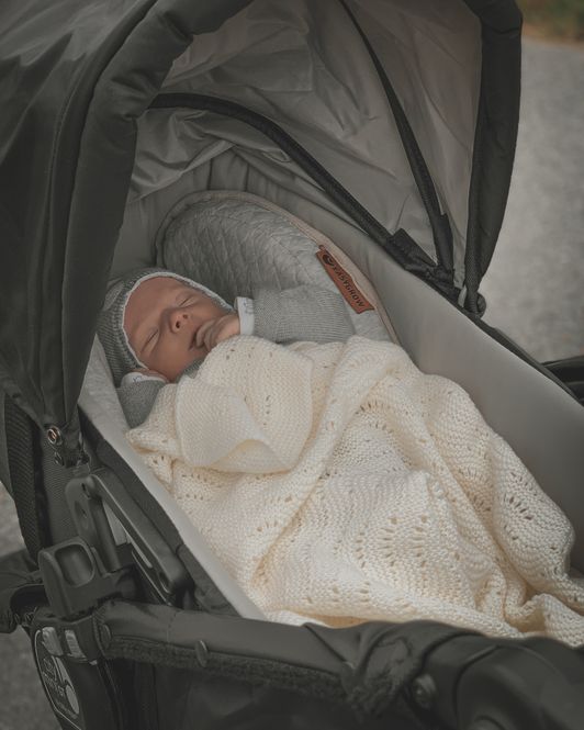 Hovedbilde Grandma Wave babyteppe - Off White