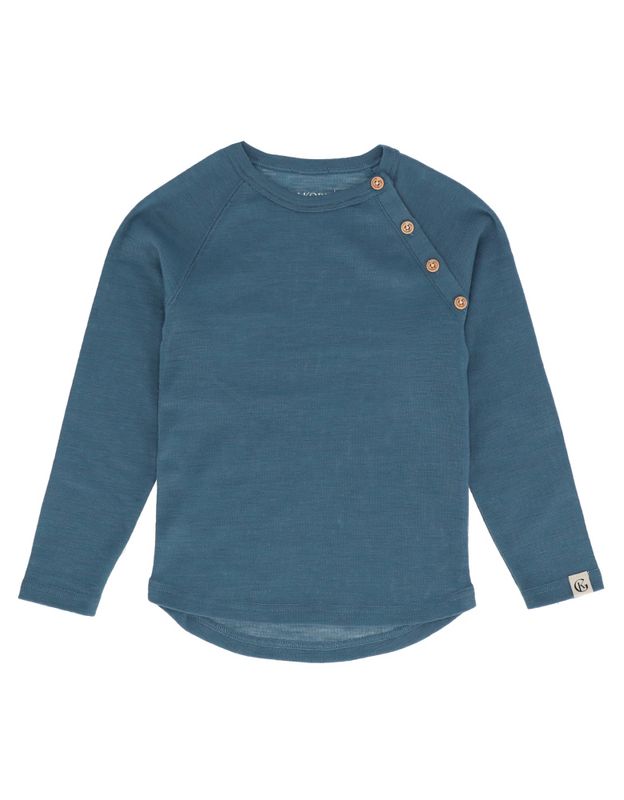 Villvette Ull Longsleeve - Denimblå