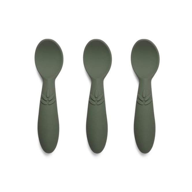 Hovedbilde Nuuroo Ella silikon skje 3 stk. - Dusty green