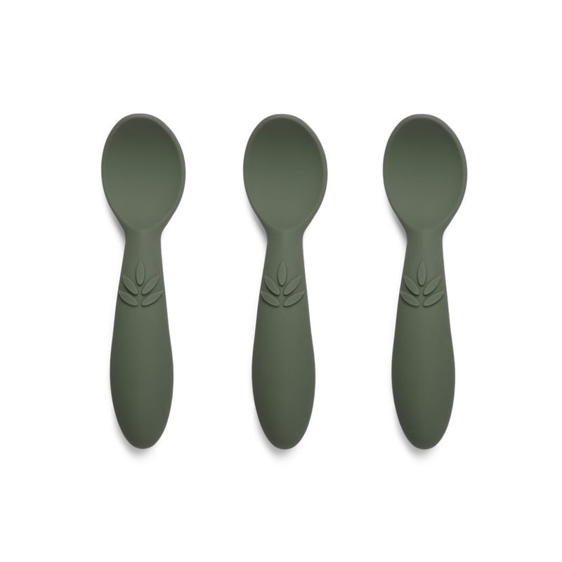 Nuuroo Ella silikon skje 3 stk. - Dusty green