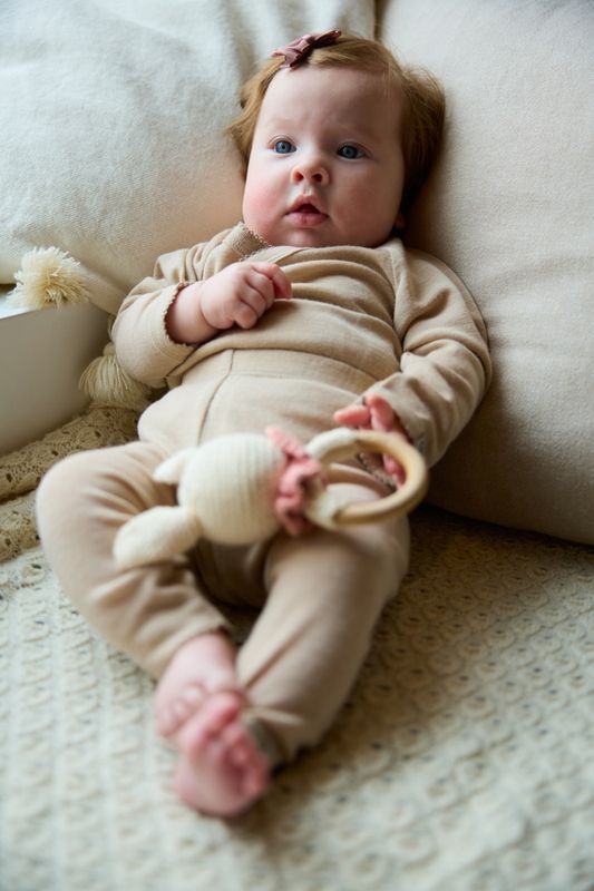 Vakke Babybukse ull - Beige