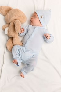 Hovedbilde  Vakke Ull-lue - Lys bl&aring;